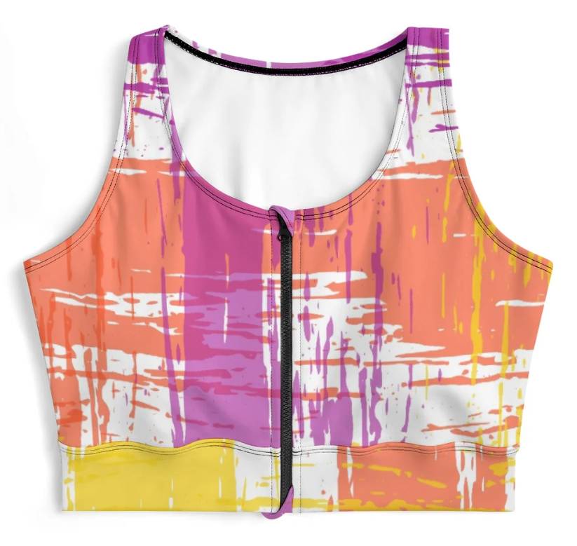 Yoga Zipper Vest New Tie-Dye