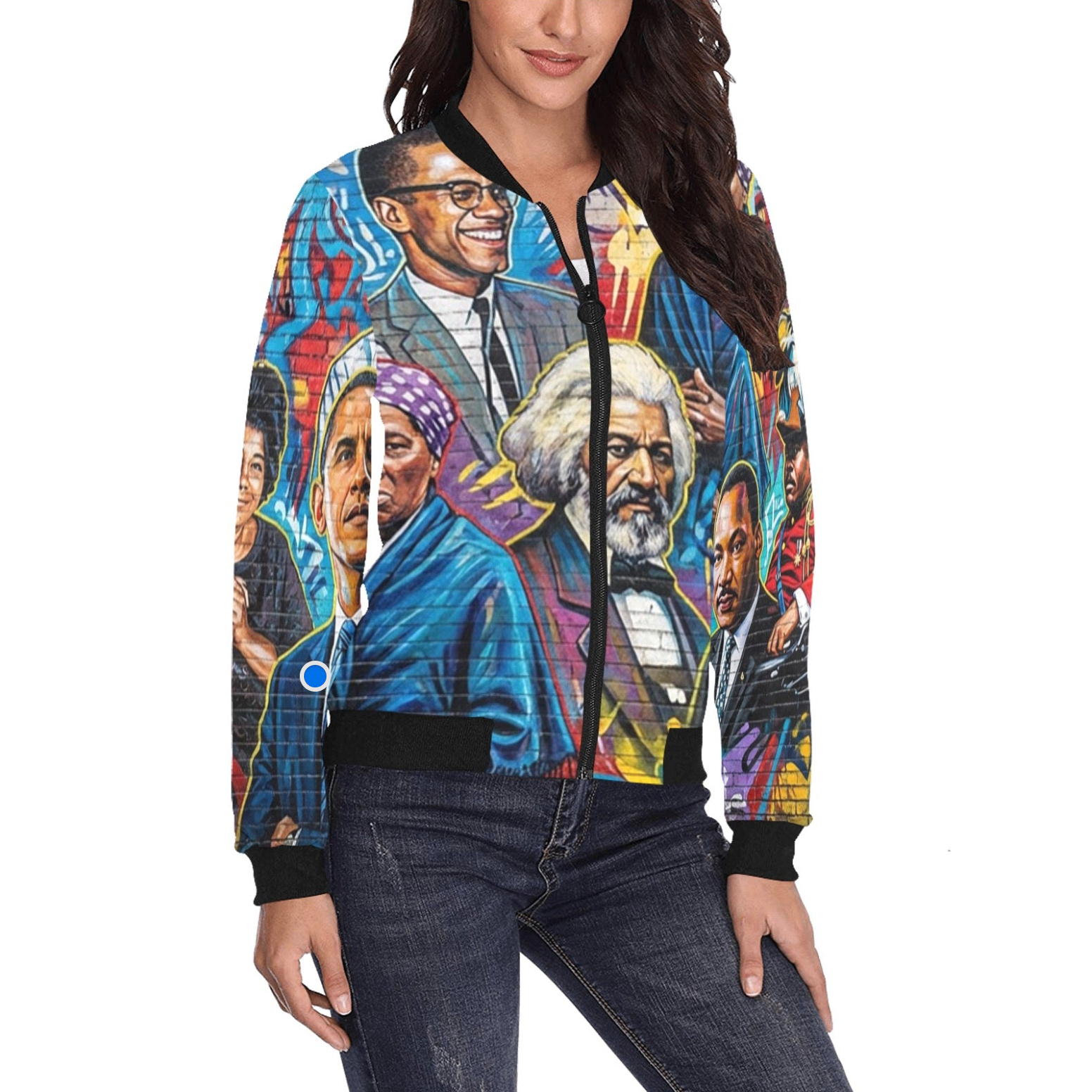 Women's All Over Print  Bomber Jacket
