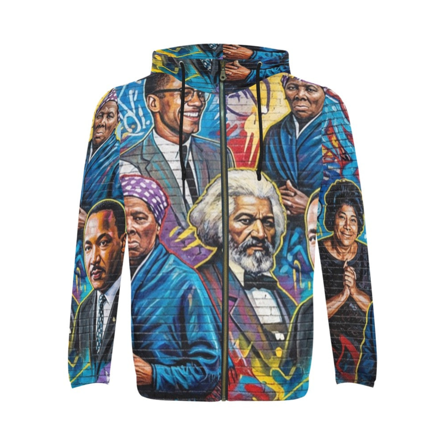 Sweat à capuche zippé pour homme, imprimé intégral (Modèle H14) 