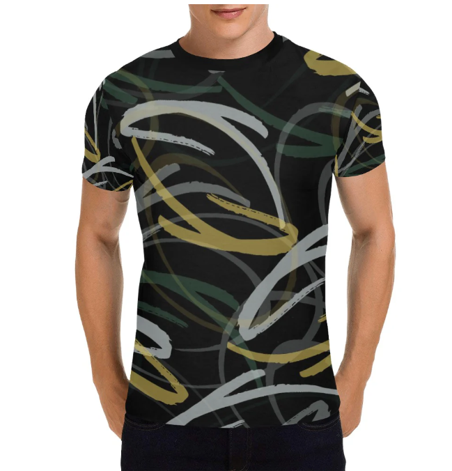 Men's All Over Print T-shirt (USA Size) (Model T40)