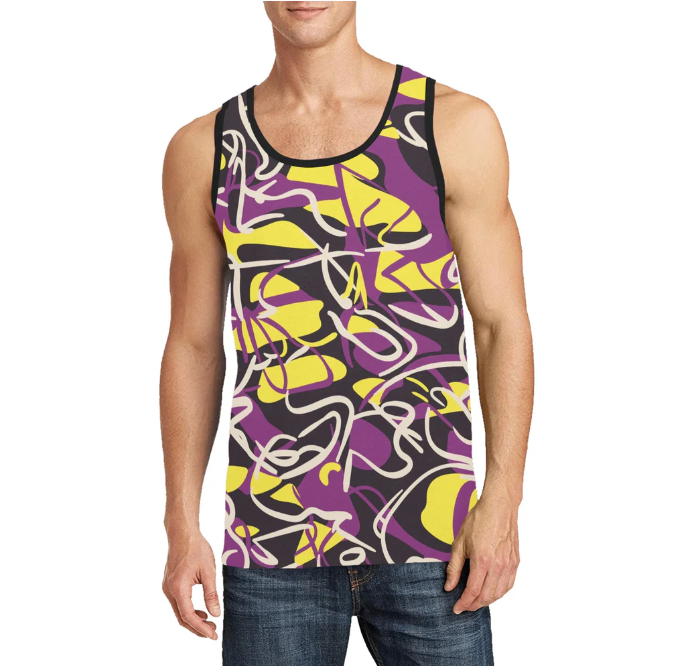 Men's All Over Print Tank Top (Model T57)