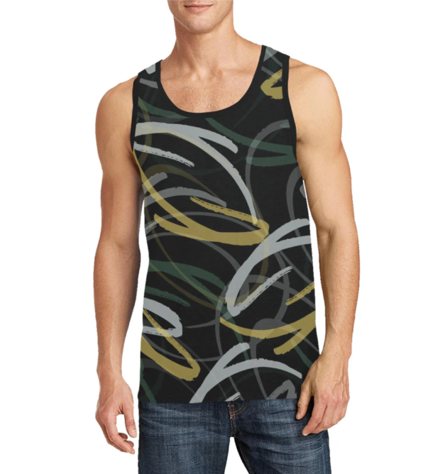 Men's All Over Print Tank Top (Model T57)