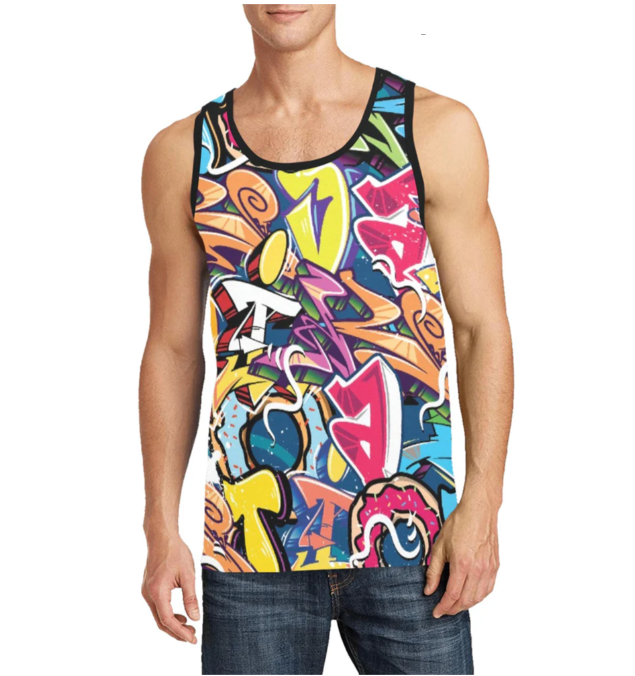 Men's All Over Print Tank Top (Model T57)