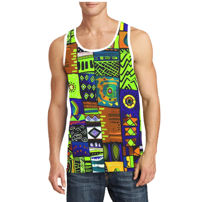 Men's All Over Print Tank Top (Model T57)