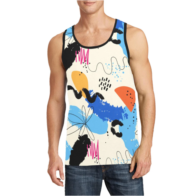 Men's All Over Print Tank Top (Model T57)