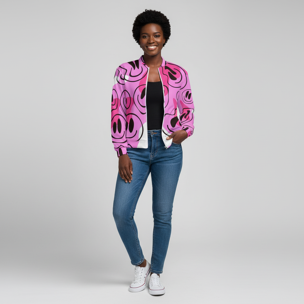 Women's Long Sleeve Zipper Jacket