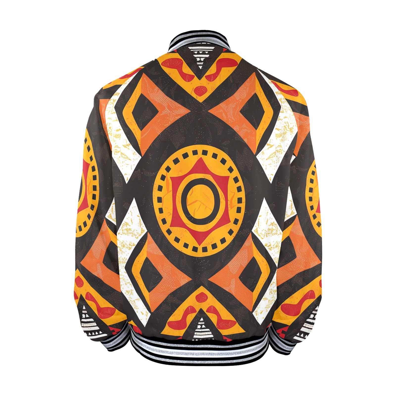 New Men's Striped Trim Bomber Jacket