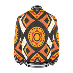 New Men's Striped Trim Bomber Jacket (H21) 【Type】95% Polyester and 5% spandex, for men, All-Over Printing. The neckline, cuffs and hem are available in black and red