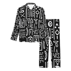 Men's V-Neck Long Pajama Set