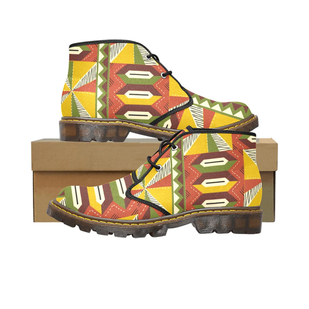 Men's Canvas Chukka Boots (Model 2402-1)