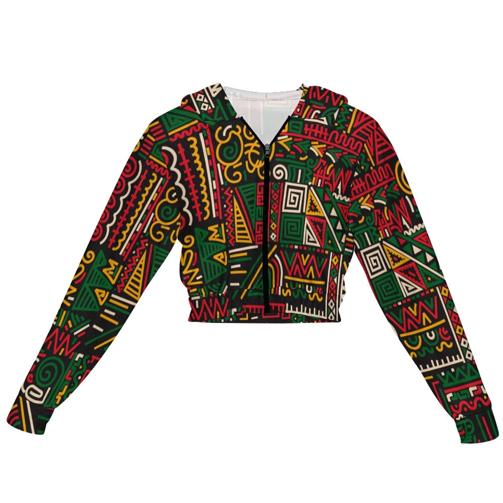 Women's Chiffon Cropped Jacket zipper coat HPM