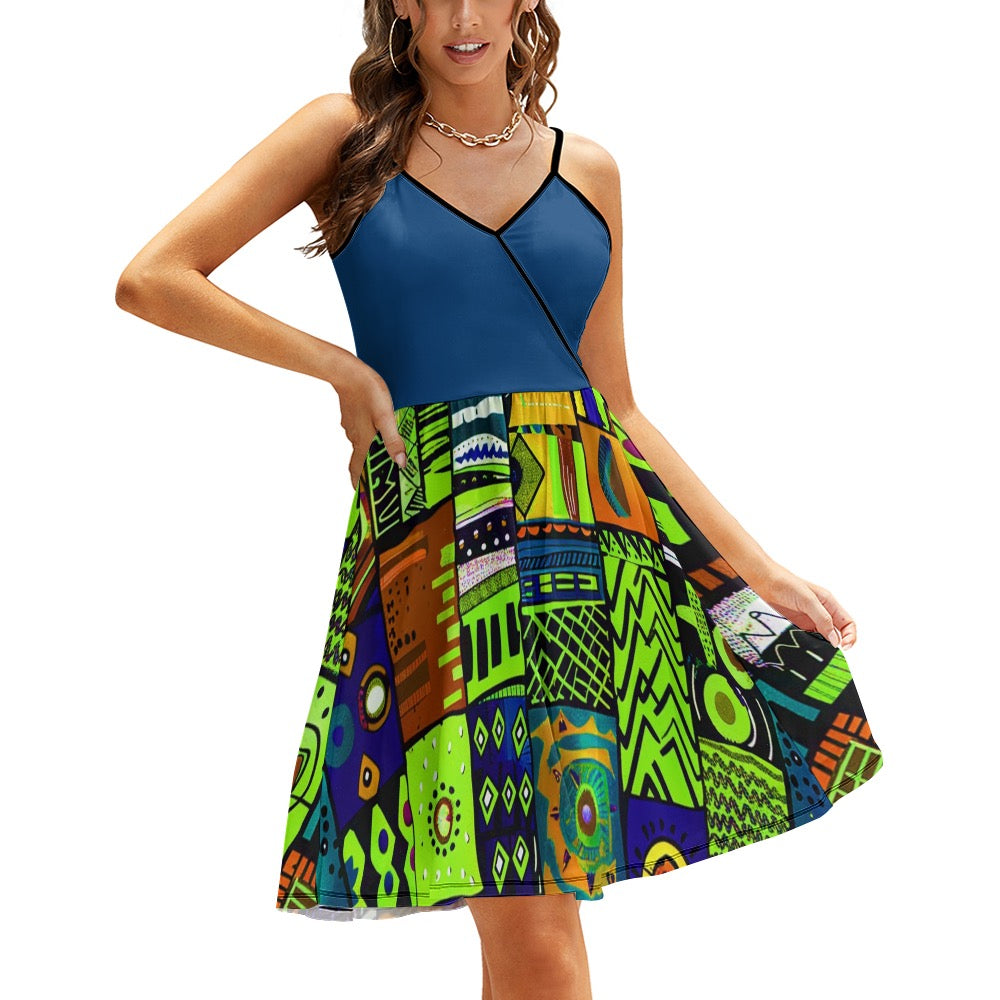 Women's Elegant Suspender Dress