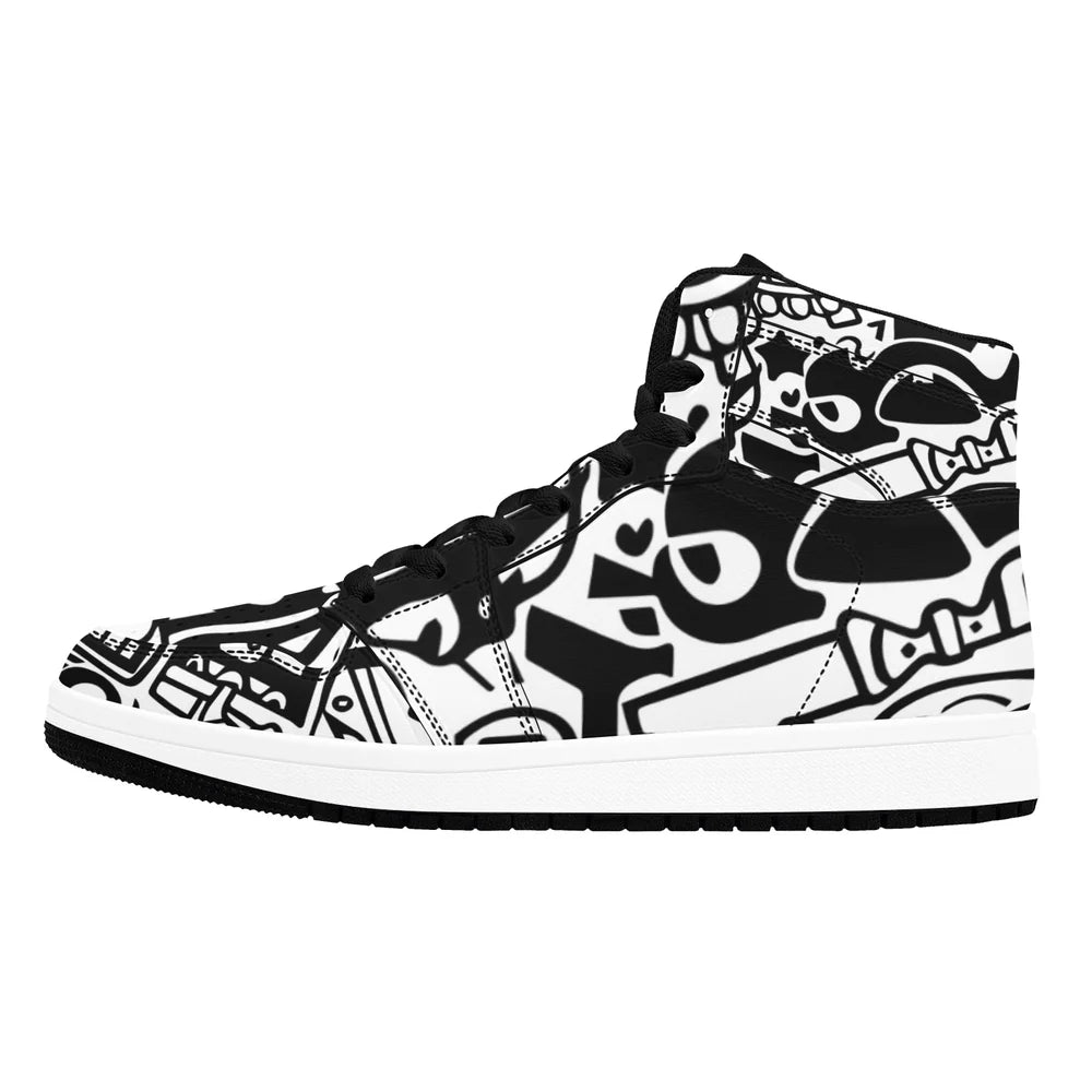 Men’s African Print High-Top Sneakers