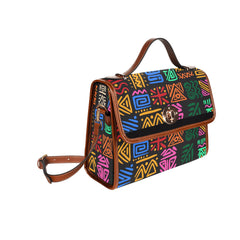 Waterproof Canvas Bag-Brown (All Over Print) (1641)