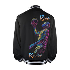 New Men's Striped Trim Bomber Jacket