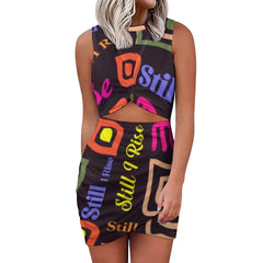 Navel-Baring Cross-Fit Hip Skirt