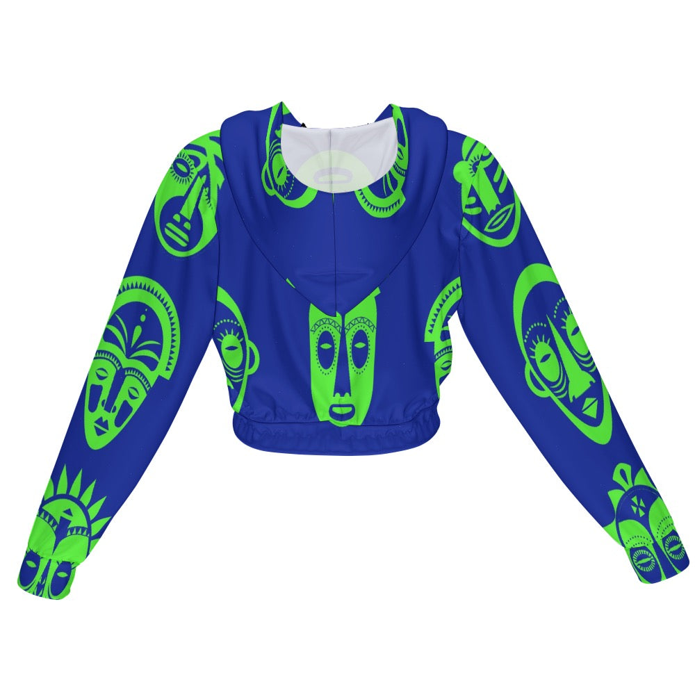 Women's Chiffon Cropped Jacket zipper coat