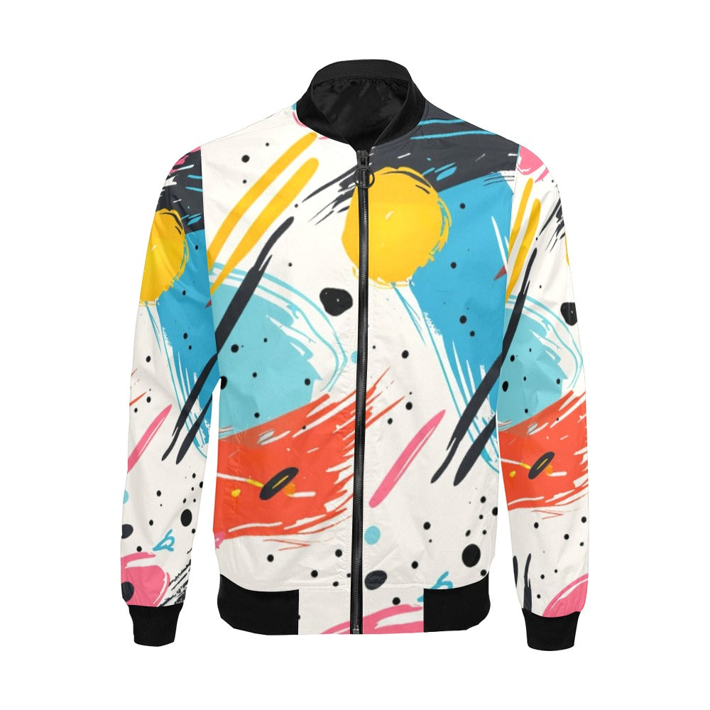 Blouson aviateur imprimé intégral pour homme (Modèle H19) 