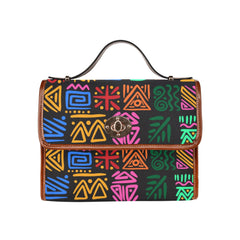 Waterproof Canvas Bag-Brown (All Over Print) (1641)