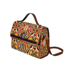 Waterproof Canvas Bag-Brown (All Over Print) (1641)