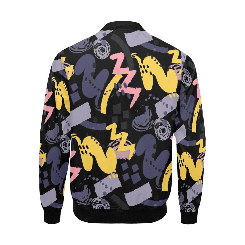 Blouson aviateur imprimé intégral pour homme (Modèle H19) 