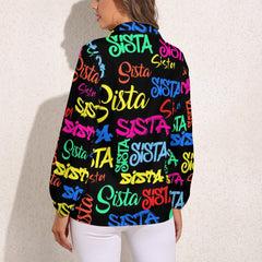 Vintage Casual Long Sleeve Shirt Top