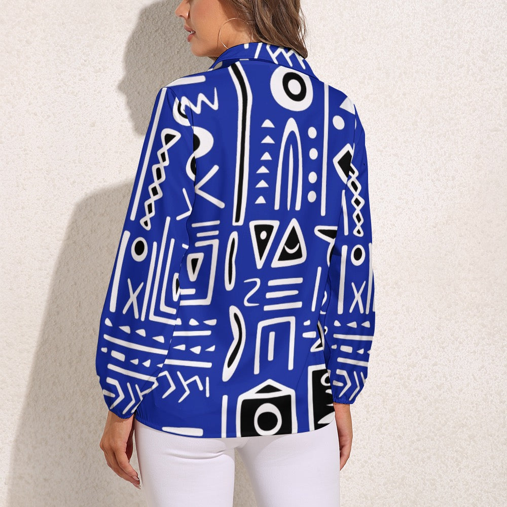 Vintage Casual Long Sleeve Shirt Top