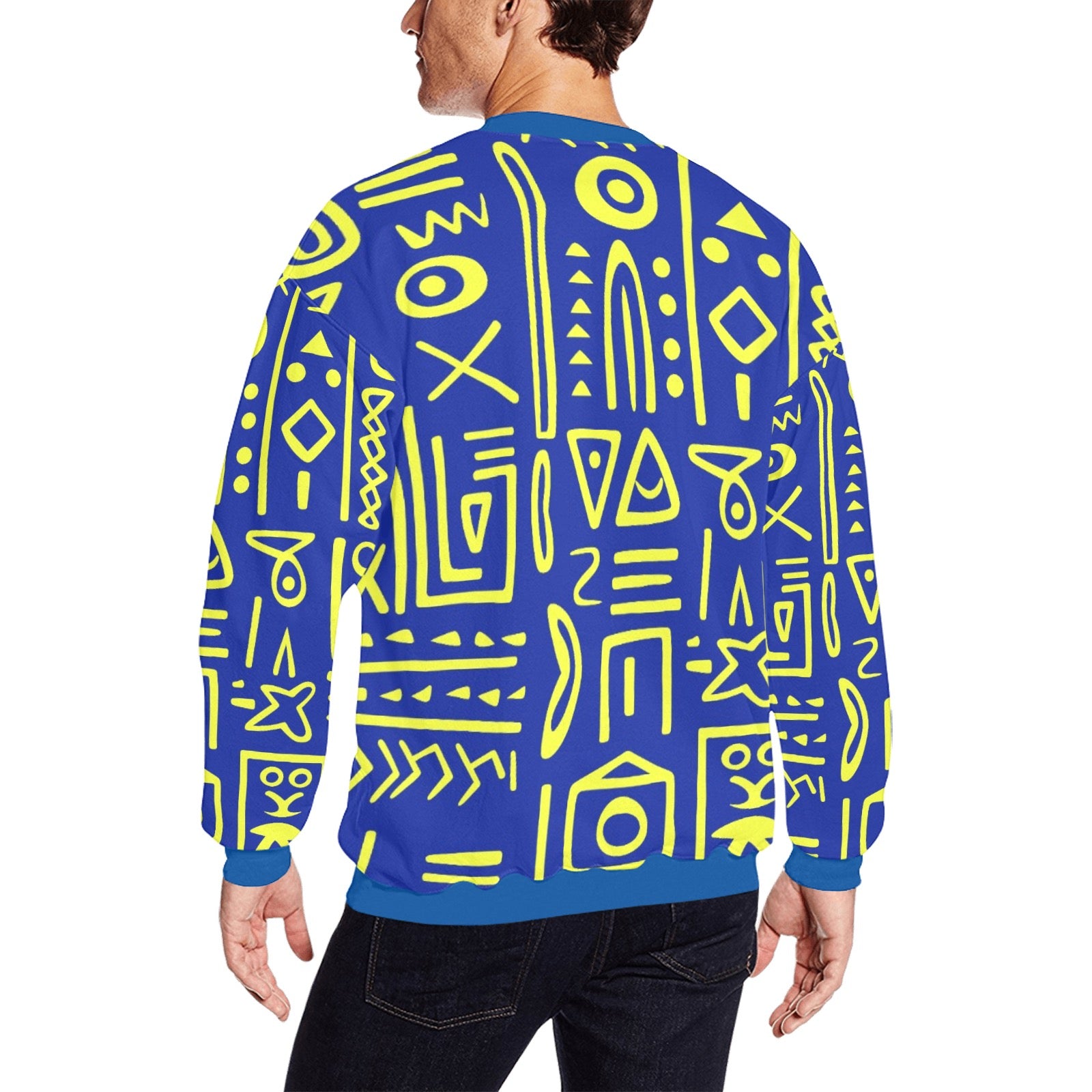 Men's All Over Print Sweatshirt (Model H18)