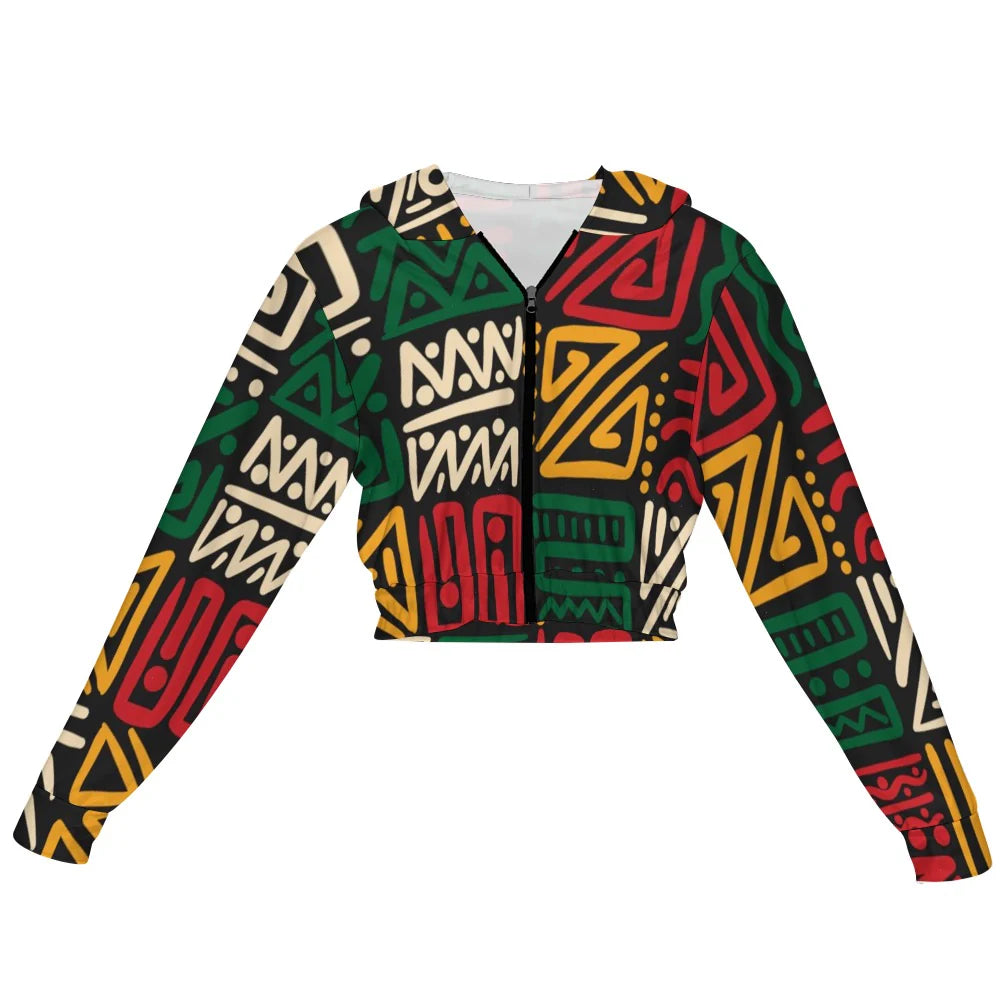 Women's Chiffon Cropped Jacket zipper coat HPM