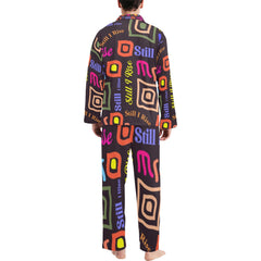 Men's V-Neck Long Pajama Set