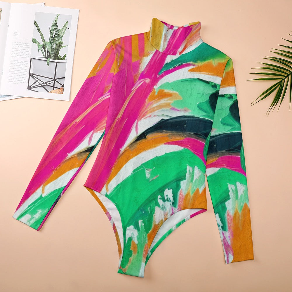 Women's Turtleneck Long Sleeve Bodysuit