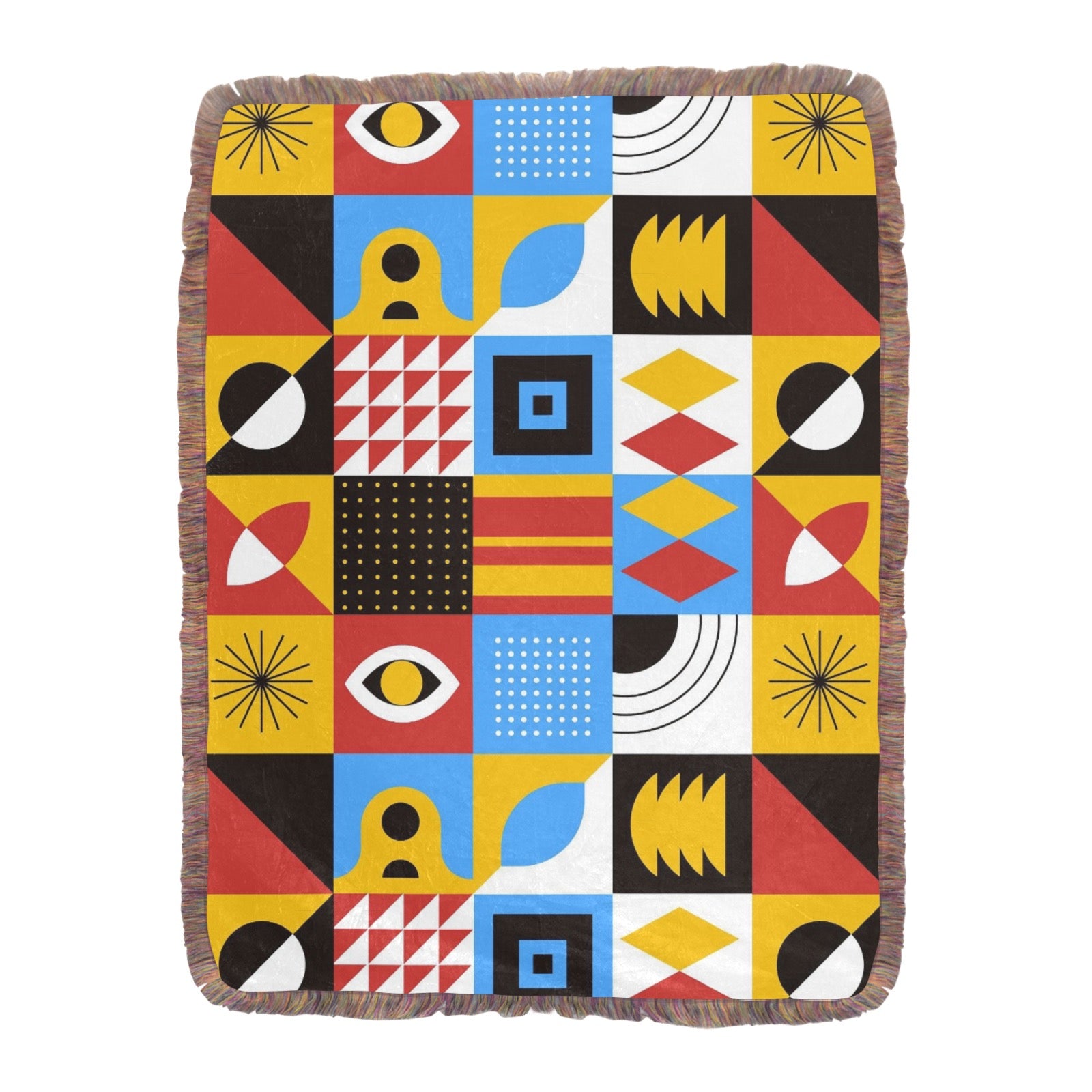 Ultra-Soft Mixed Green Fringe Blanket 60"x80"