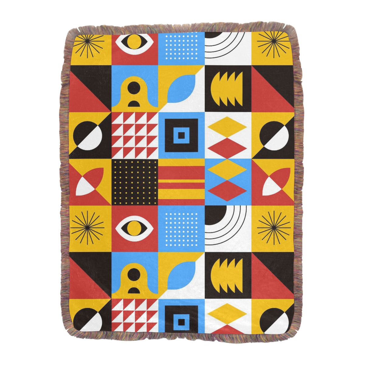 Ultra-Soft Mixed Green Fringe Blanket 60"x80"