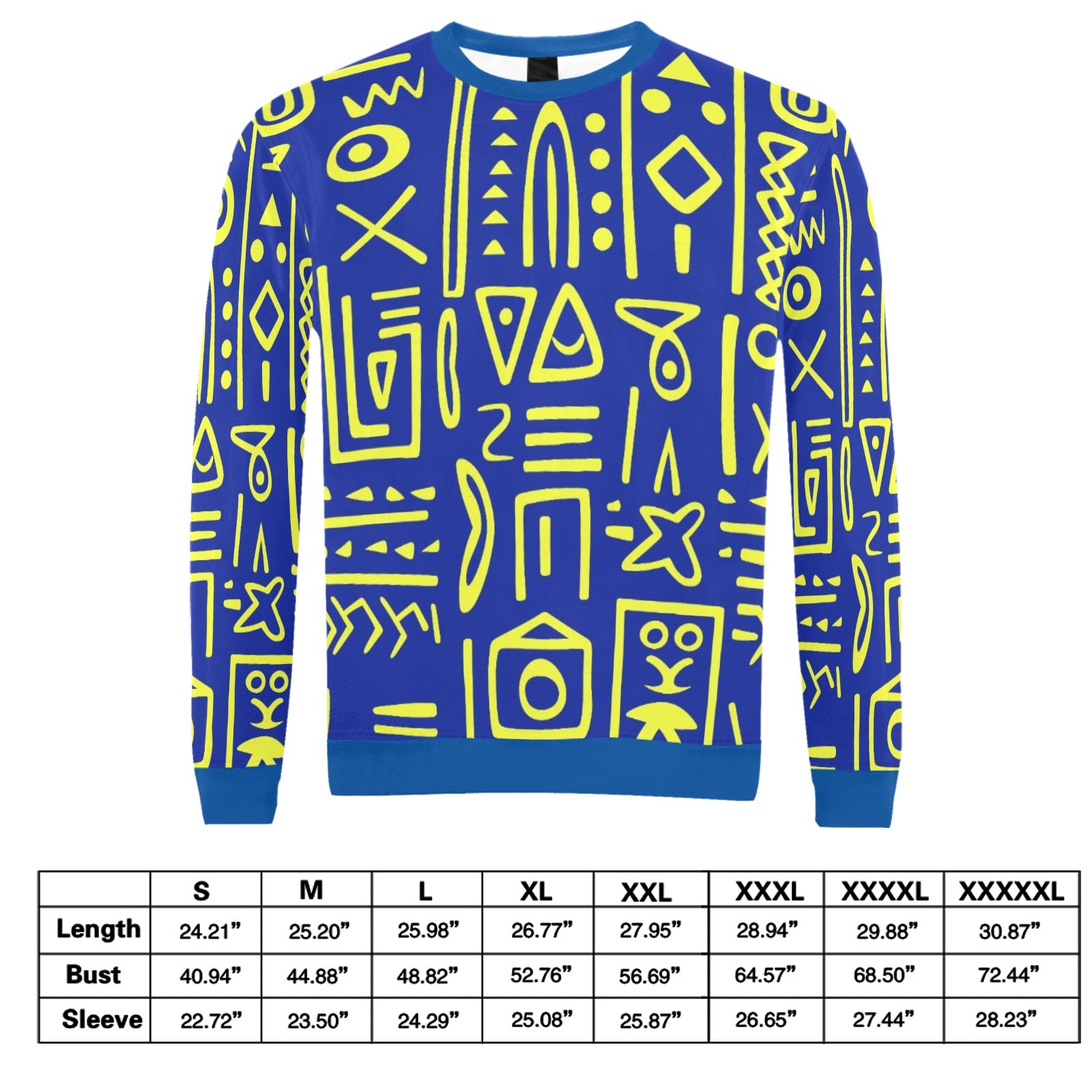 Men's All Over Print Sweatshirt (Model H18)