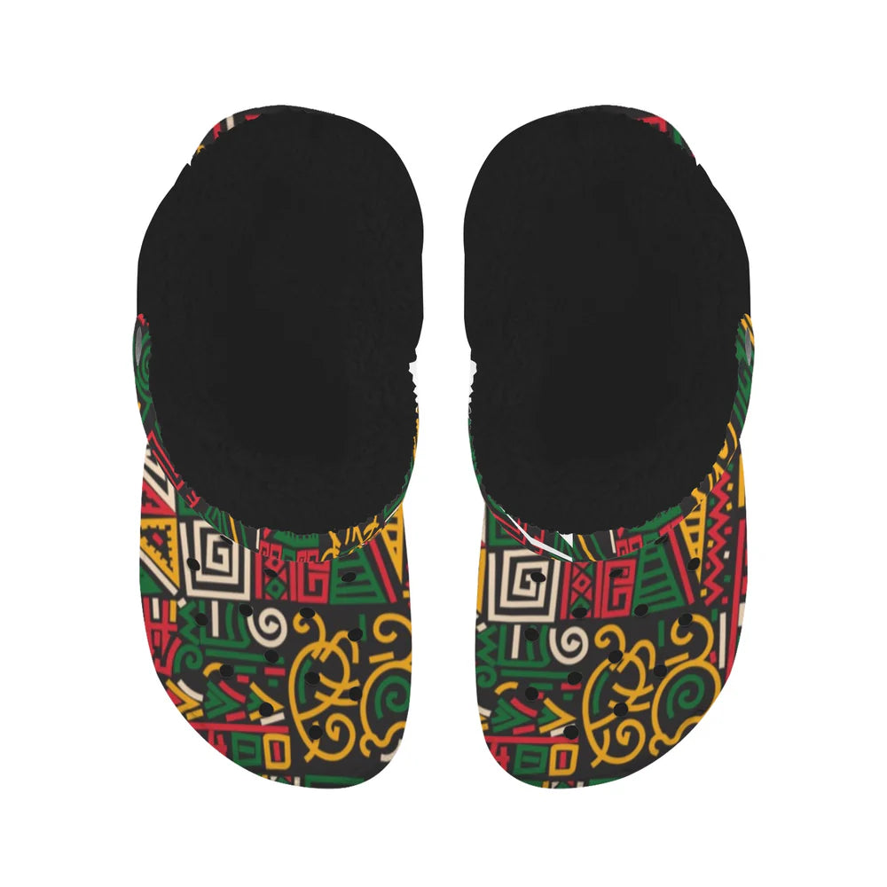 Custom Print Fleece Lined Adults Clogs