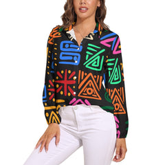 Vintage Casual Long Sleeve Shirt Top