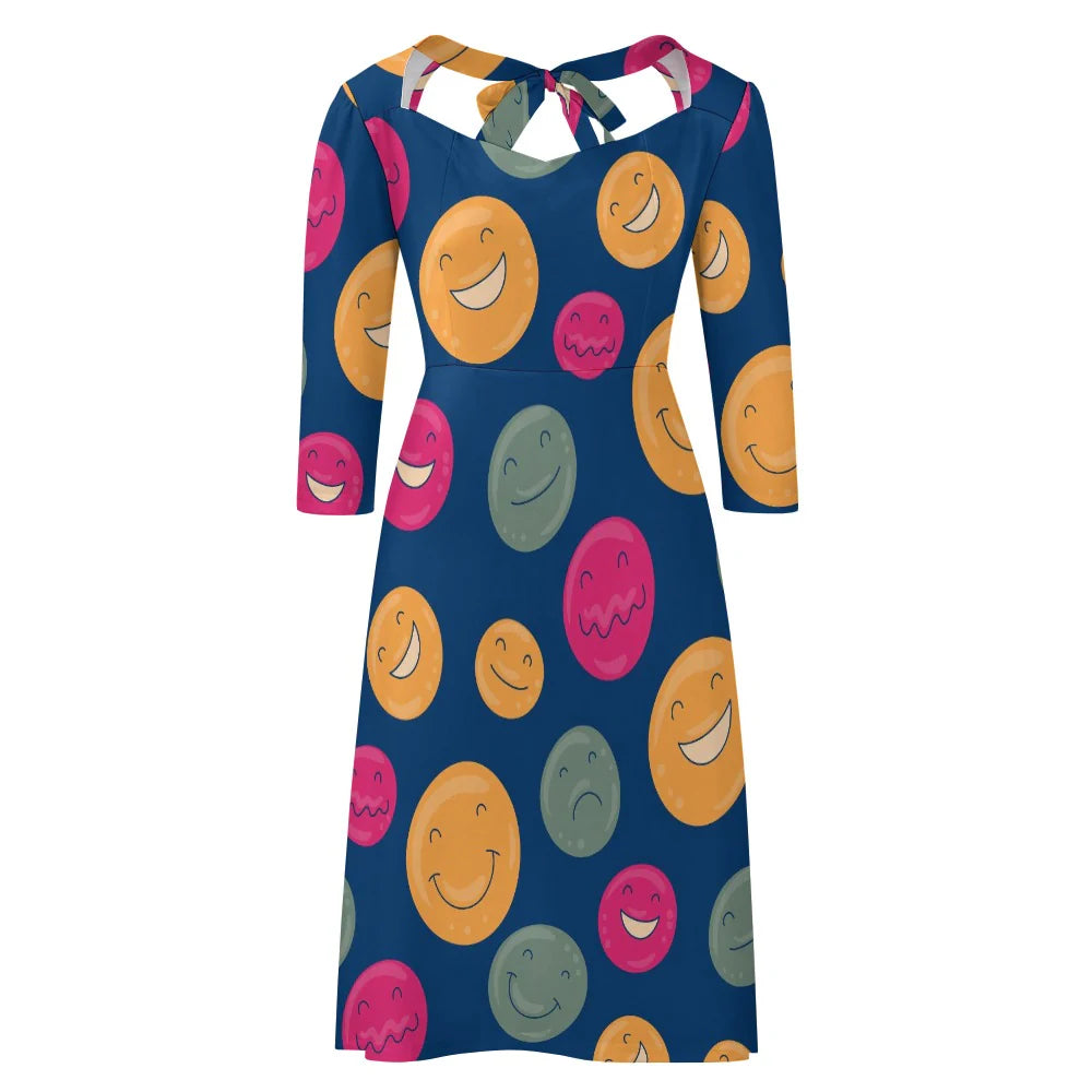 Women's Sweetheart Knot Flare Dress