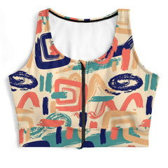 Yoga Zipper Vest New Tie-Dye