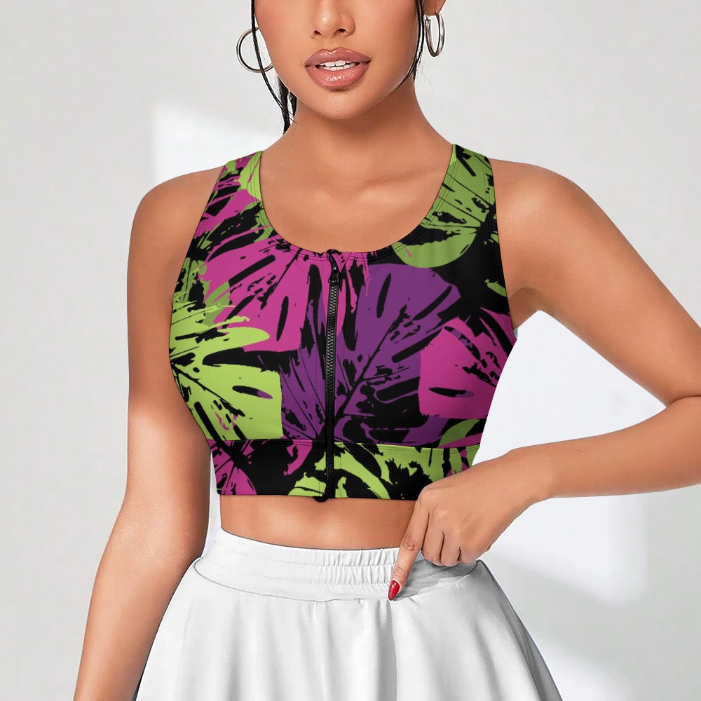 Yoga Zipper Vest New Tie-Dye