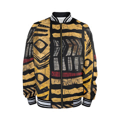 New Men's Striped Trim Bomber Jacket