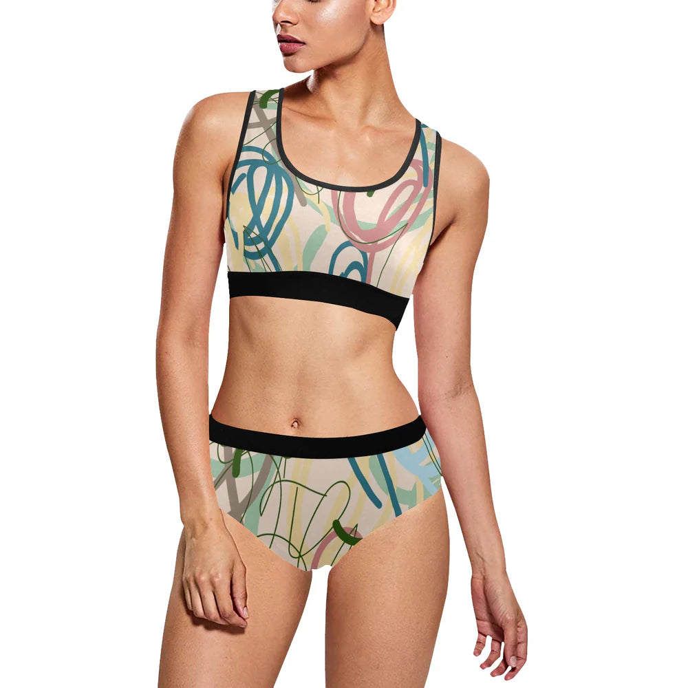 Women's Sports Bra Yoga Set (Set 13)