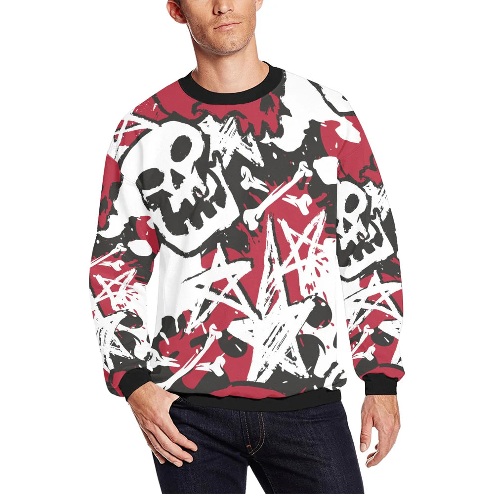 Men’s Afrocentric Harlem Renaissance All-Over Print Sweatshirt