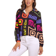 Vintage Casual Long Sleeve Shirt Top
