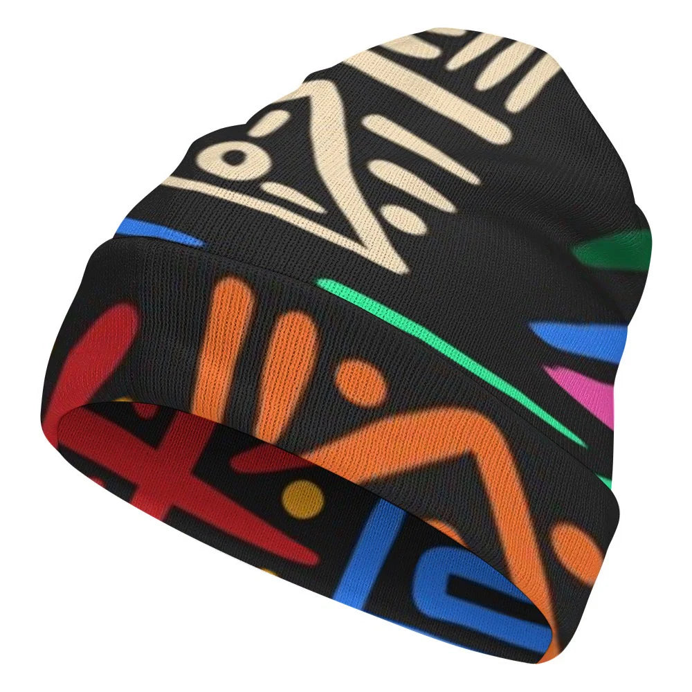 Unisex Full Printed Knitted Hat
