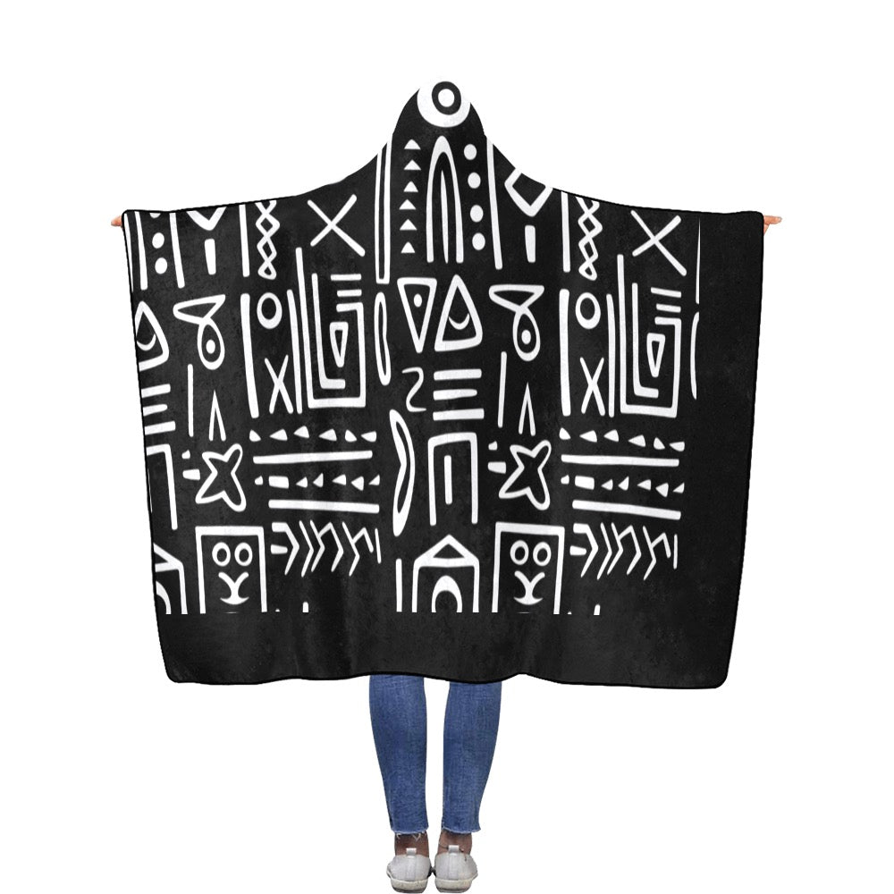 Flannel Hooded Blanket 56''x80''