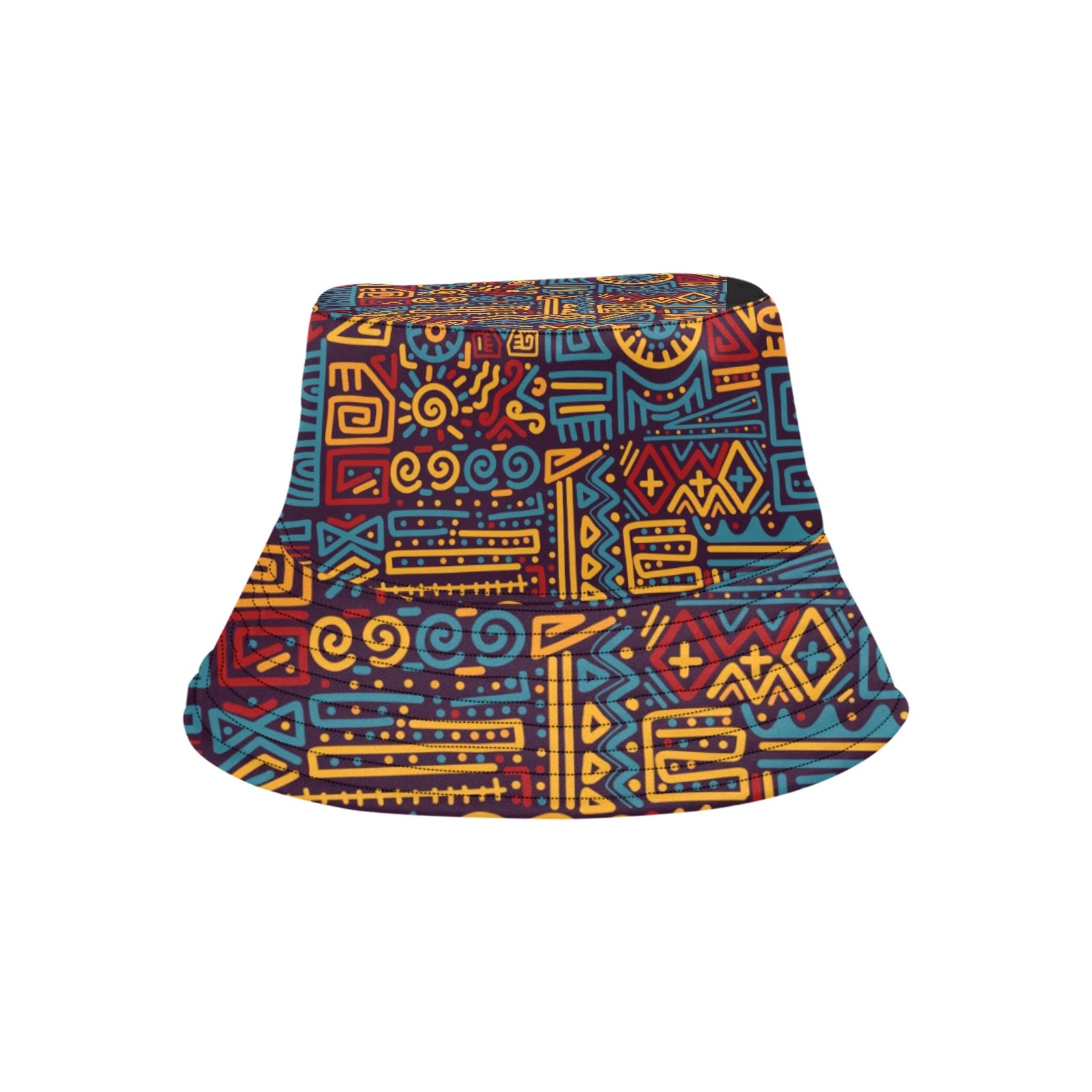 AfroCentrc Pattern  Black culture Black History Harlem Renaissance Unisex Summer Bucket Hat  Harlem Print Magic)