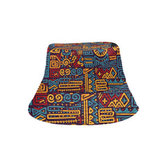 AfroCentrc Pattern  Black culture Black History Harlem Renaissance Unisex Summer Bucket Hat  Harlem Print Magic)