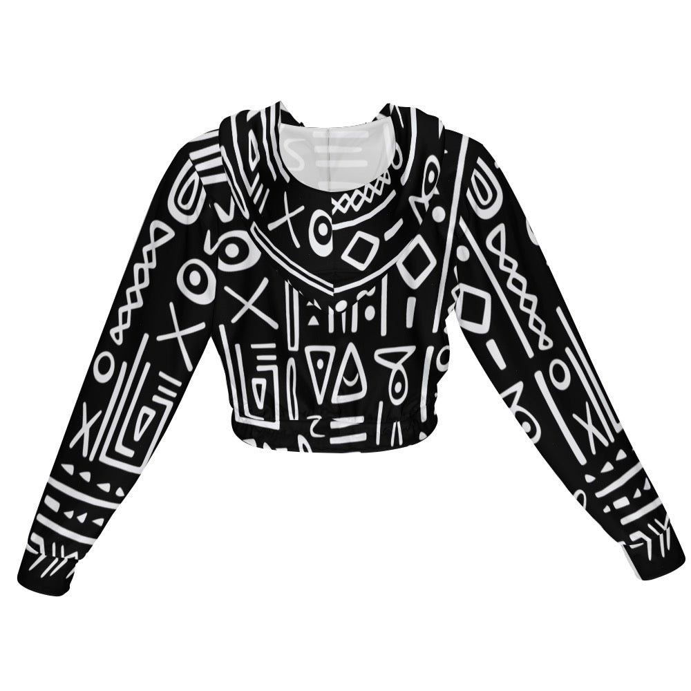 Women's Chiffon Cropped Jacket zipper coat