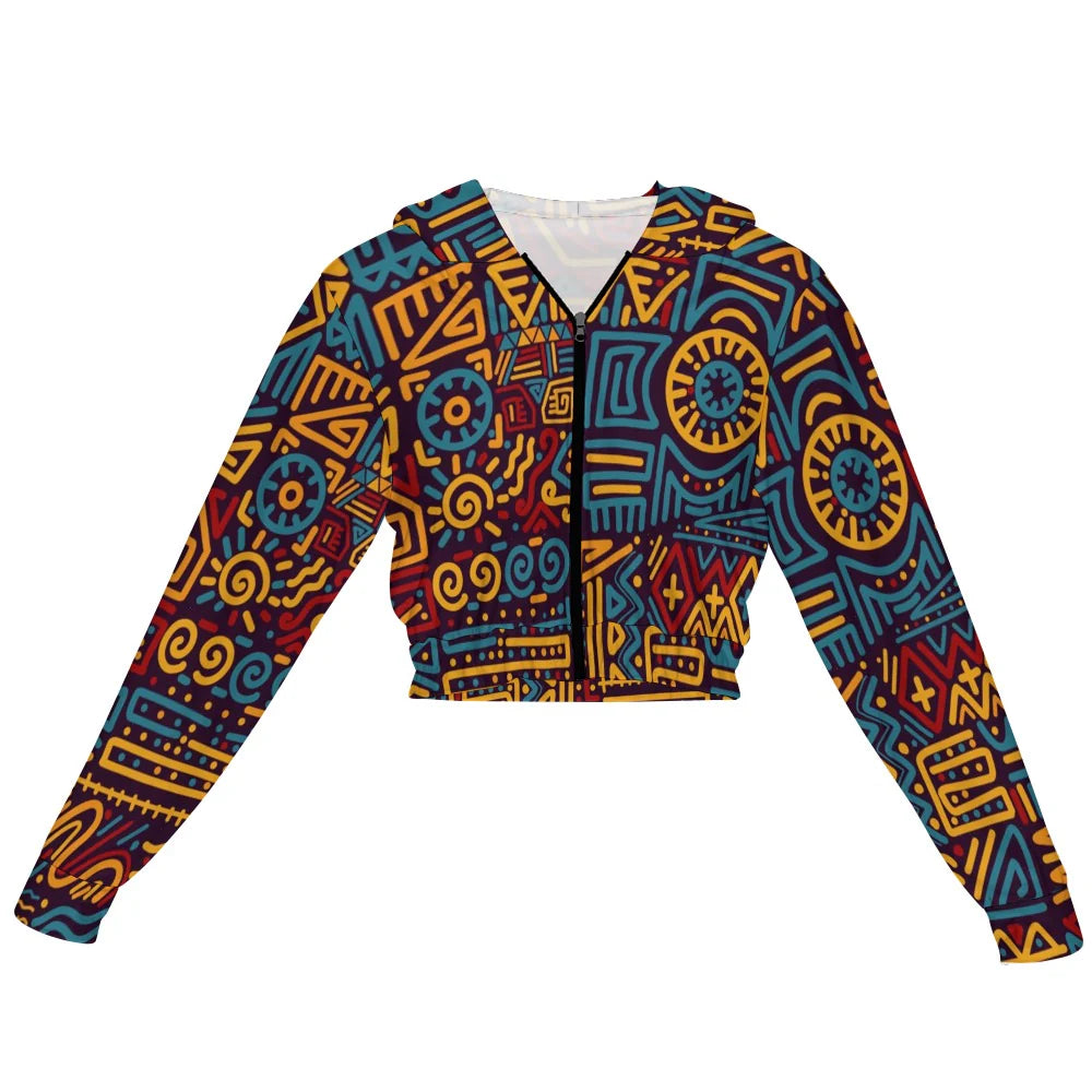 Women's Chiffon Cropped Jacket zipper coat HPM