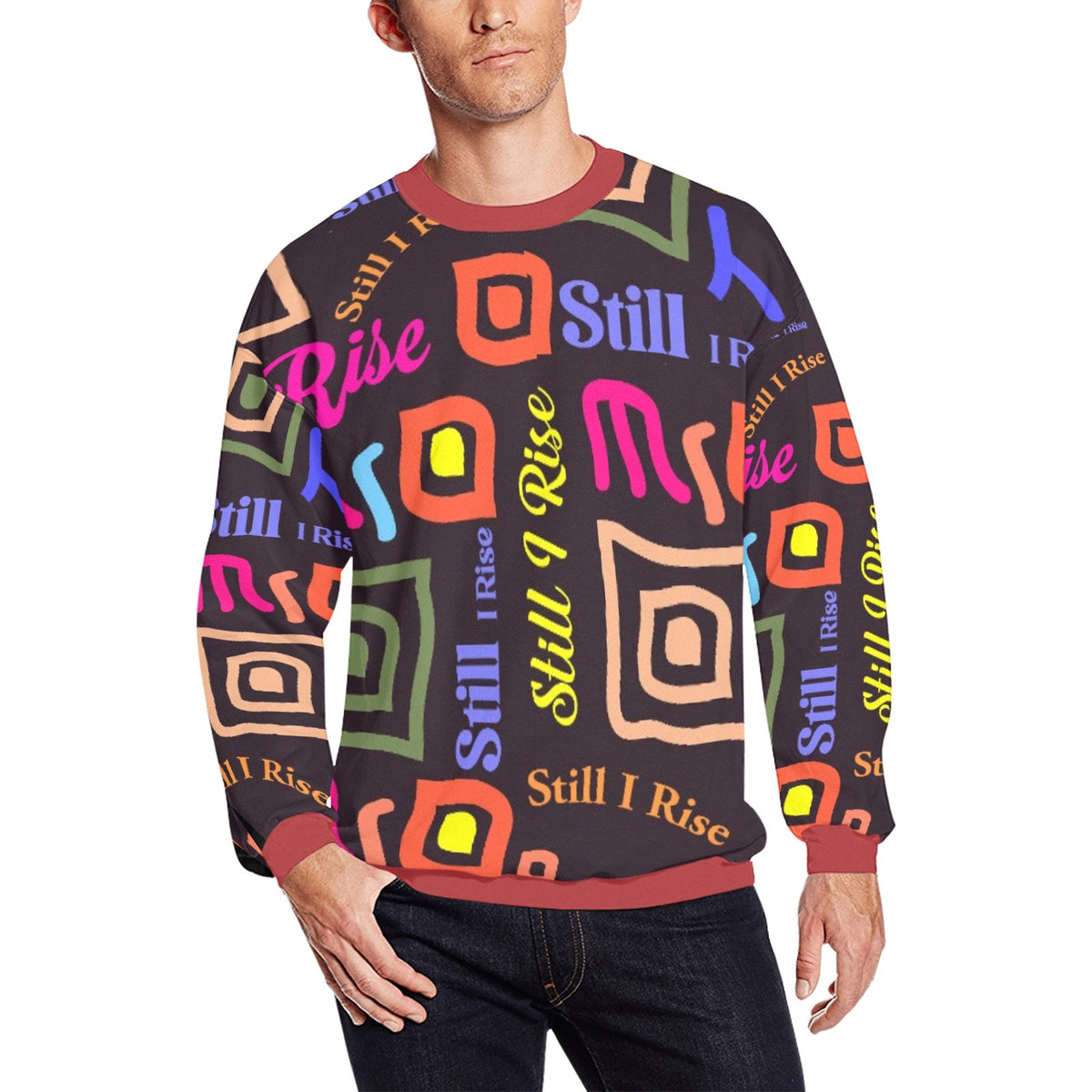 Men's All Over Print Sweatshirt (Model H18)